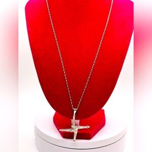Sterling Silver St Brigid’s Celtic cross pendant necklace​